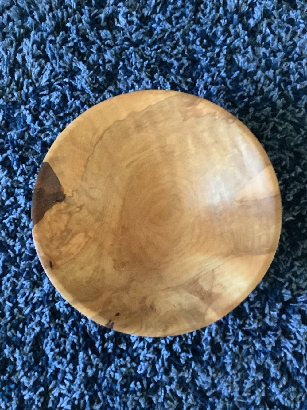 Lovely Hand Carved Old Growth Maple Bowl